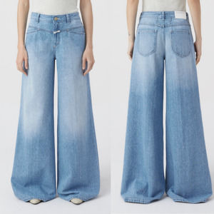 NWT Closed Flared X Jeans Heritage Mid Rise Waist Womens Size 26 Mid wash blue